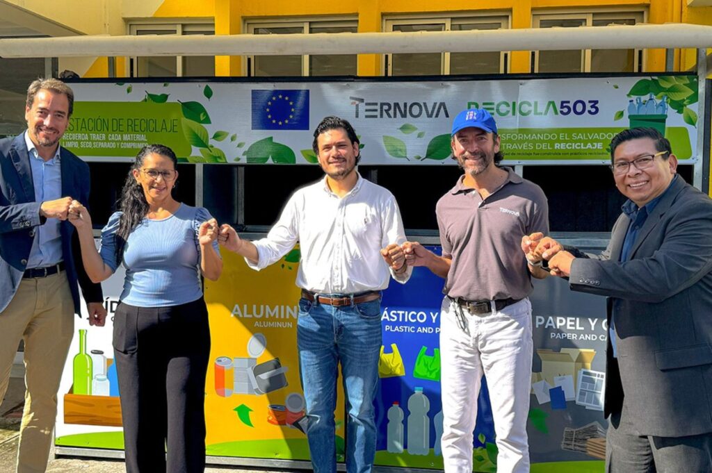 Ternova junto a la Unión Europea y Recicla 503 inauguraron estación de reciclaje