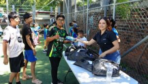 Nauterra y Ayuda en Acción desarrollaron jornada de apoyo deportivo a niñez salvadoreña